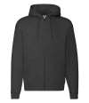 62034 Zip Through Hooded Sweatshirt Black colour image
